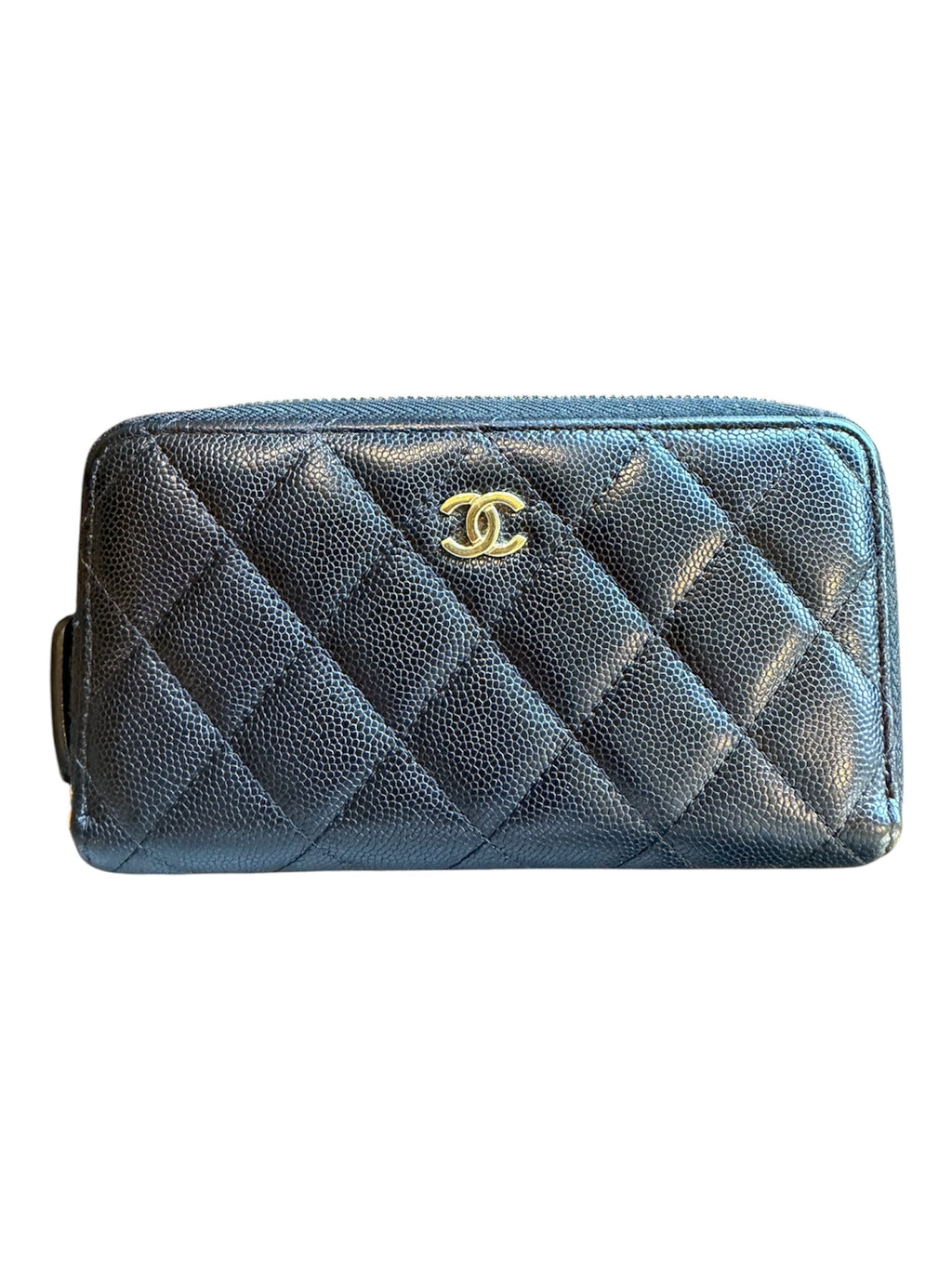 CHANEL Caviar Medium Zip Wallet