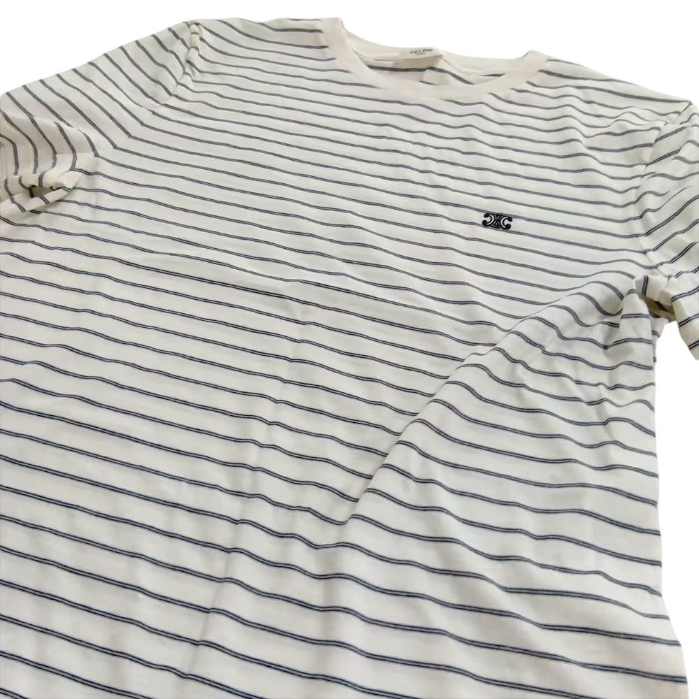 Celine Triomphe Striped Tee