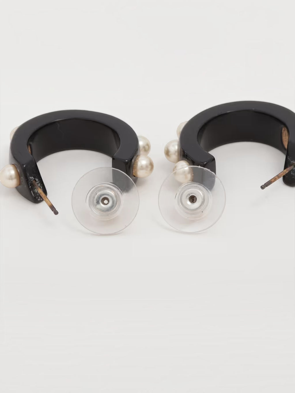 Chanel Coco Mark Pearl Earrings