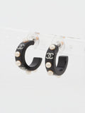Chanel Coco Mark Pearl Earrings