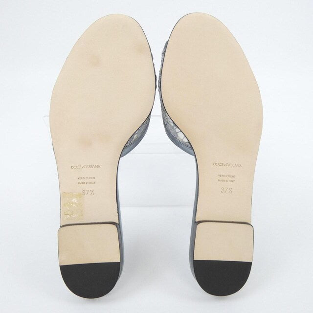Dolce & Gabbana Lace & Crystal Slides