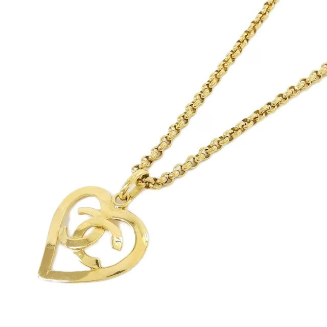 Chanel Vintage 1995 CC Heart Necklace