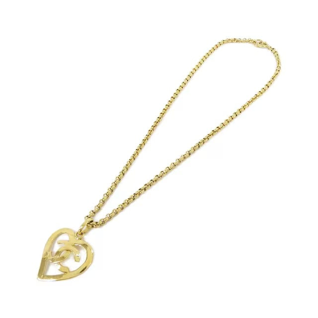 Chanel Vintage 1995 CC Heart Necklace