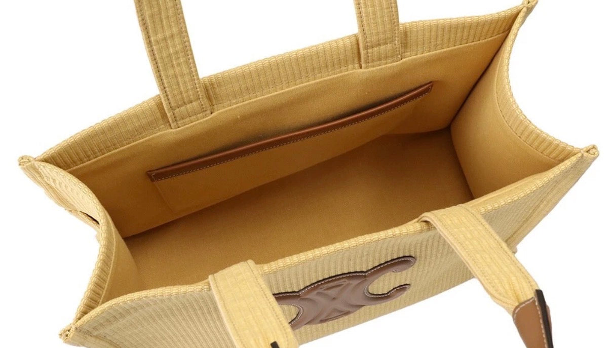 Celine Large Cabas Thais Canvas Tote