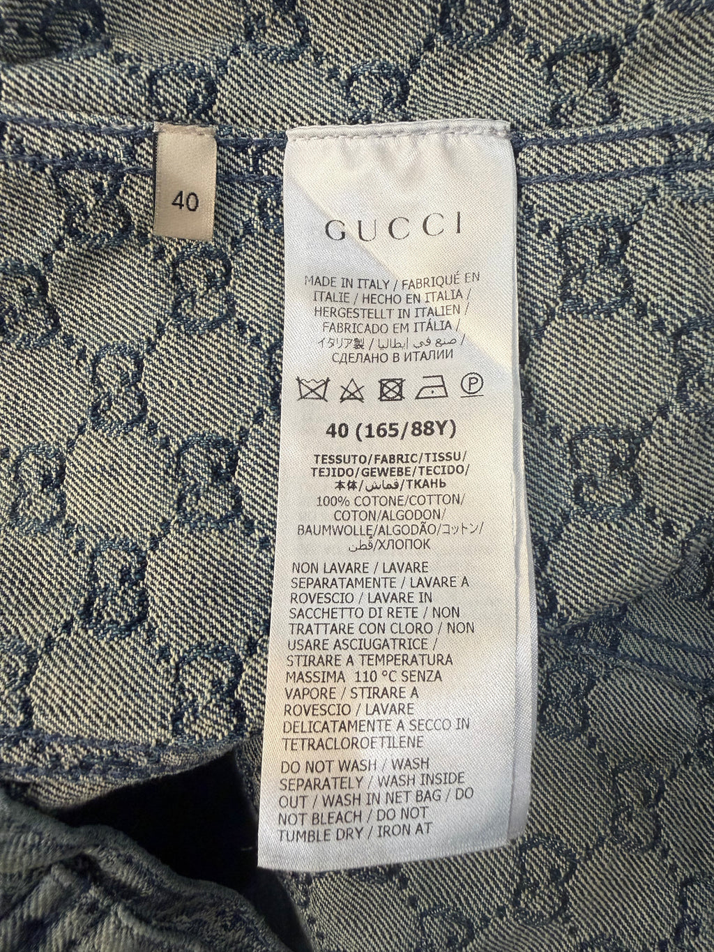 Gucci GG Jacquard Denim Jacket