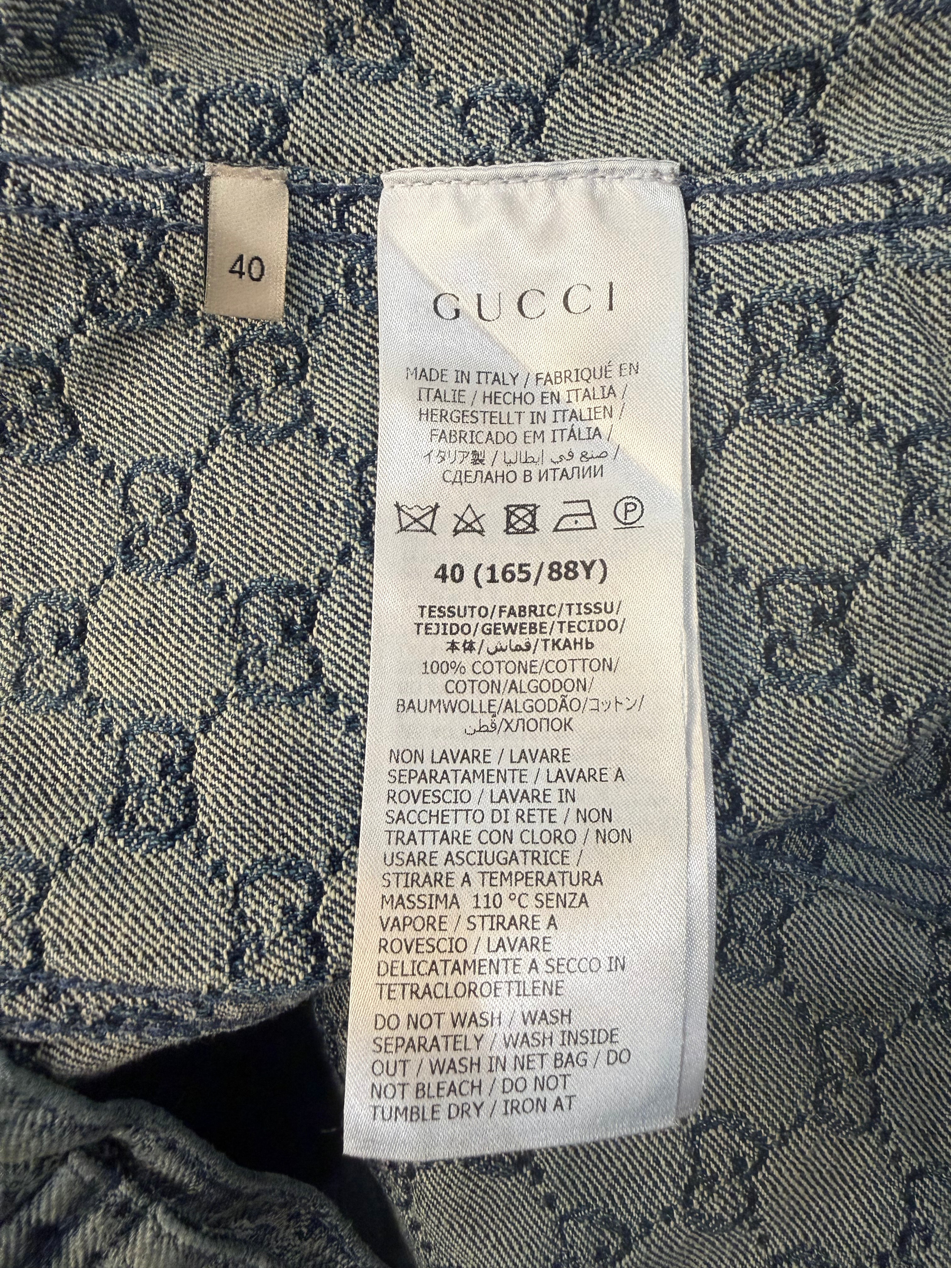 Gucci GG Jacquard Denim Jacket
