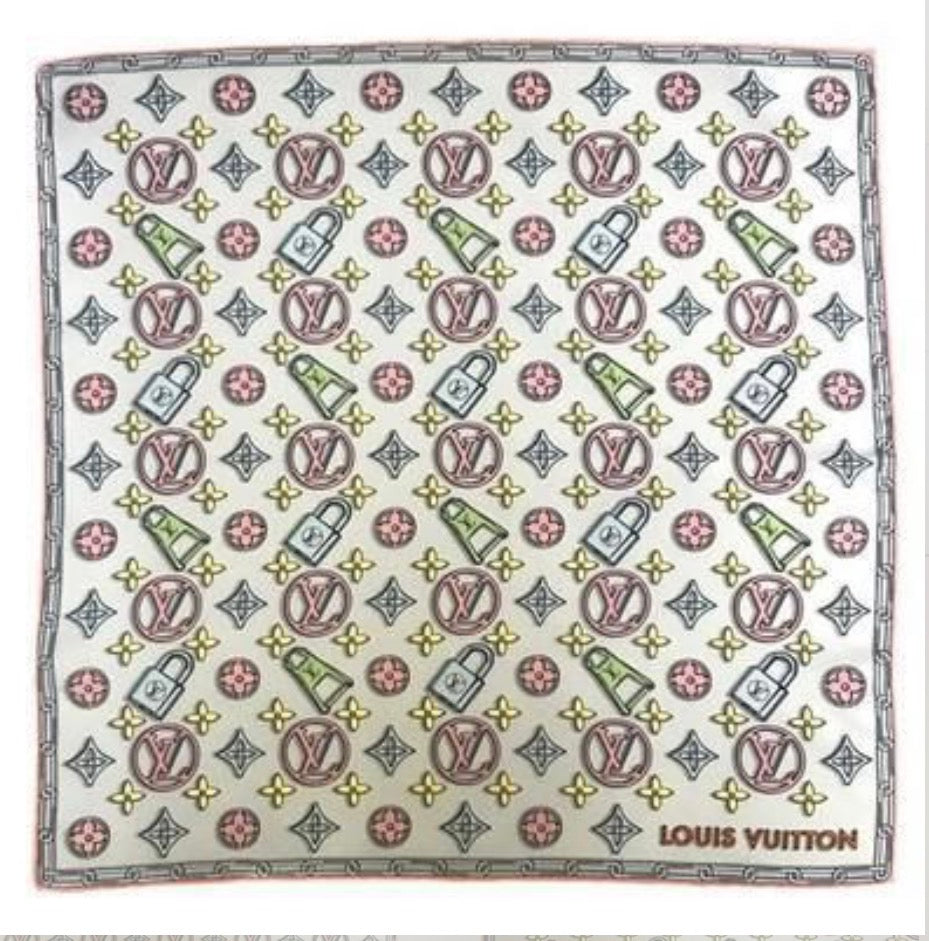 Louis Vuitton Carre 45 Charming Silk Scarf
