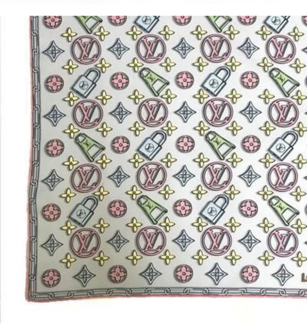 Louis Vuitton Carre 45 Charming Silk Scarf