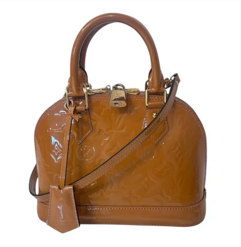 Louis Vuitton Alma BB Vernis Rose Velours