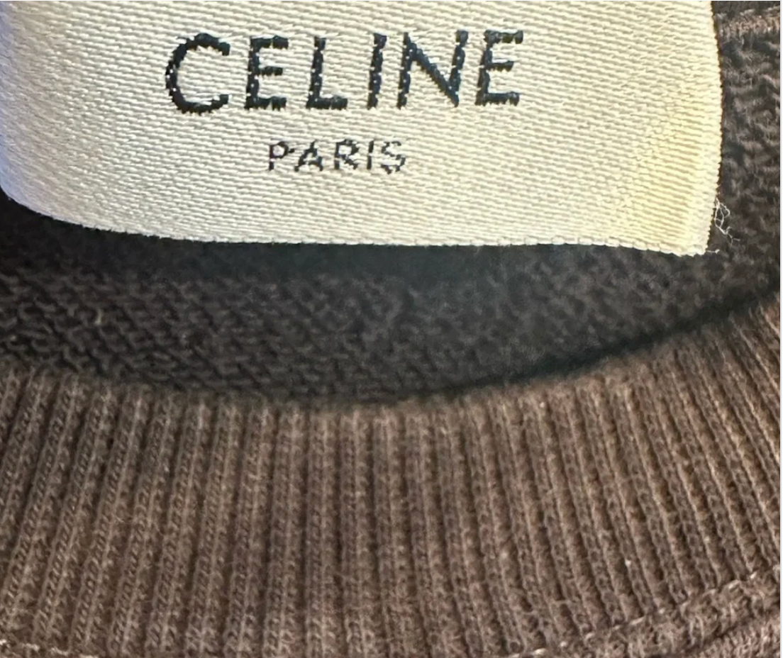 Celine Triomphe Crewneck Sweatshirt