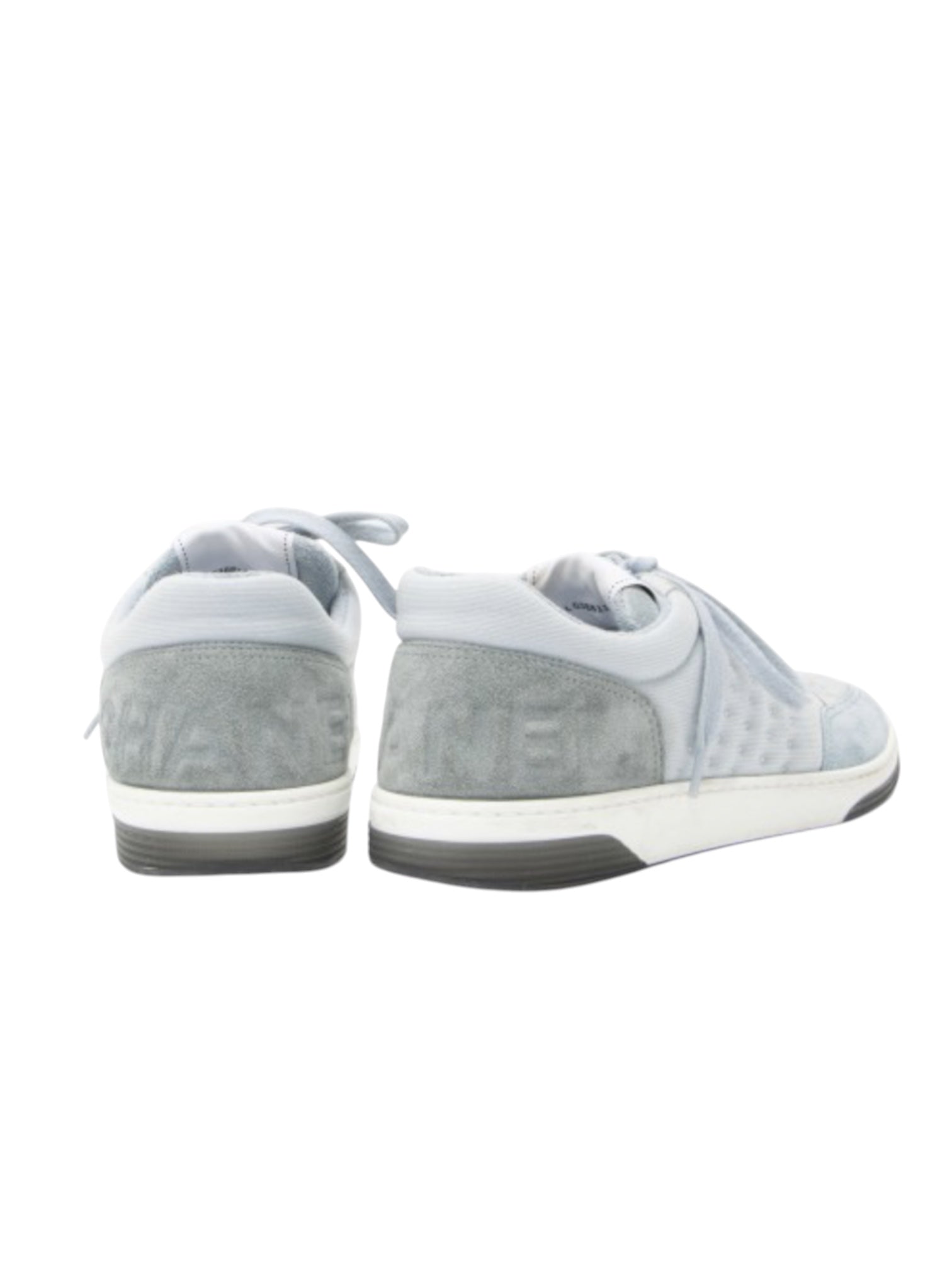 Chanel Suede Studded Logo Sneakers
