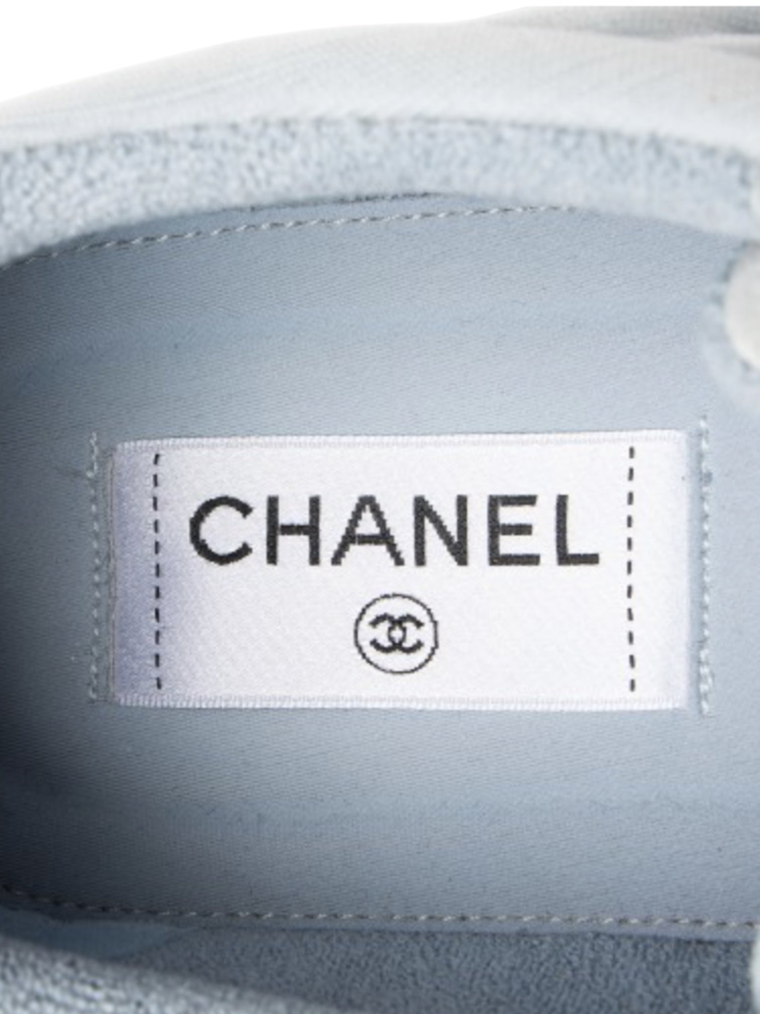 Chanel Suede Studded Logo Sneakers
