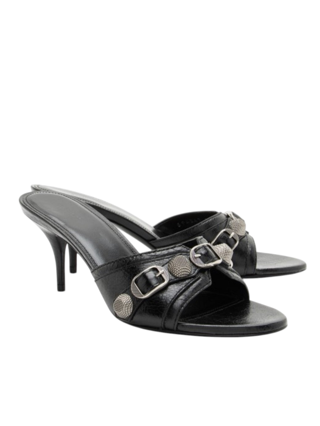 Balenciaga Agneau Arena Cagole Slide Sandals