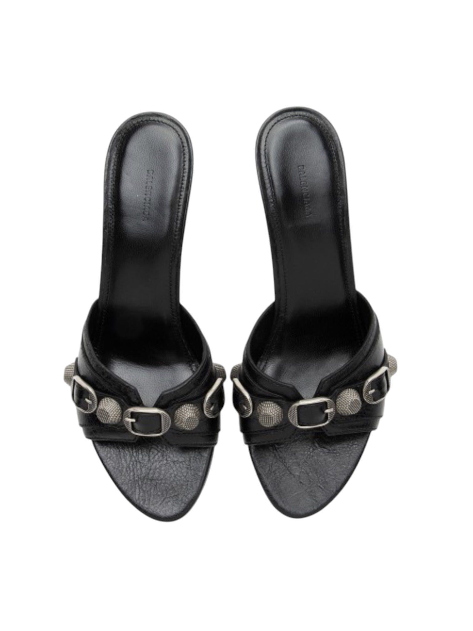 Balenciaga Agneau Arena Cagole Slide Sandals