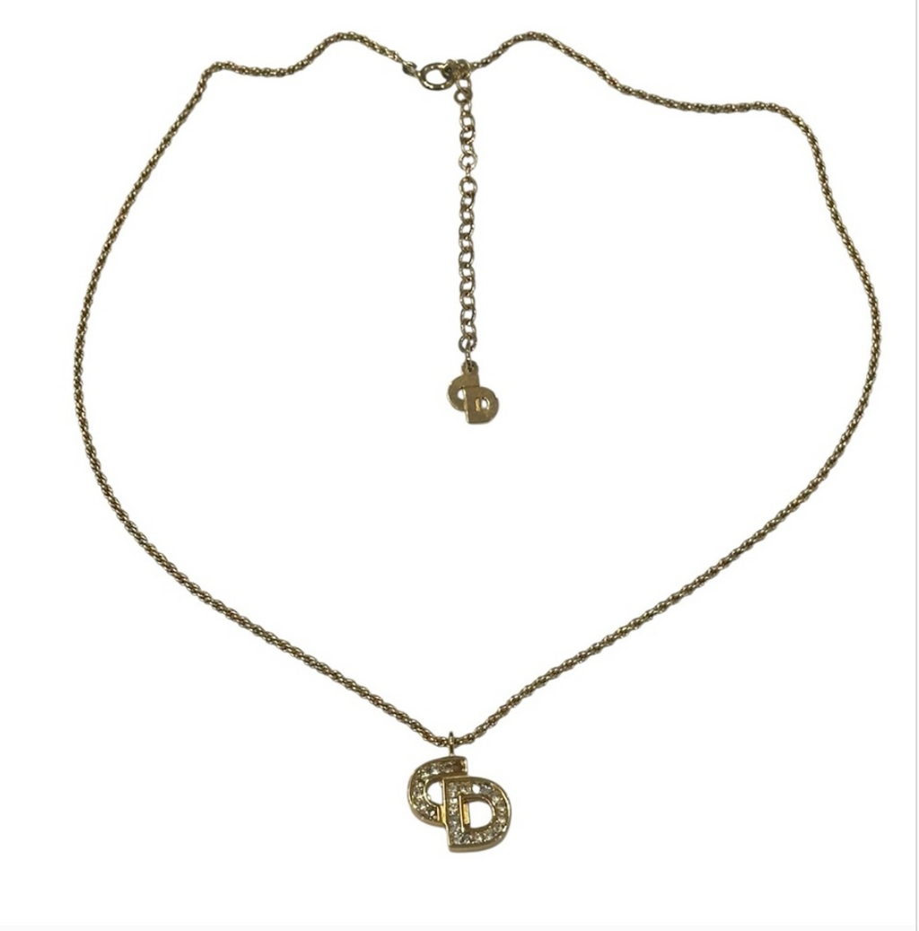Christian Dior Vintage CD Necklace