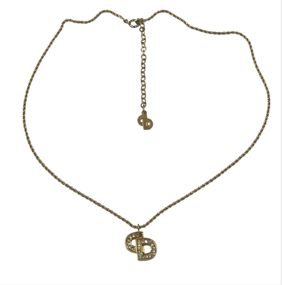 Christian Dior Vintage CD Necklace