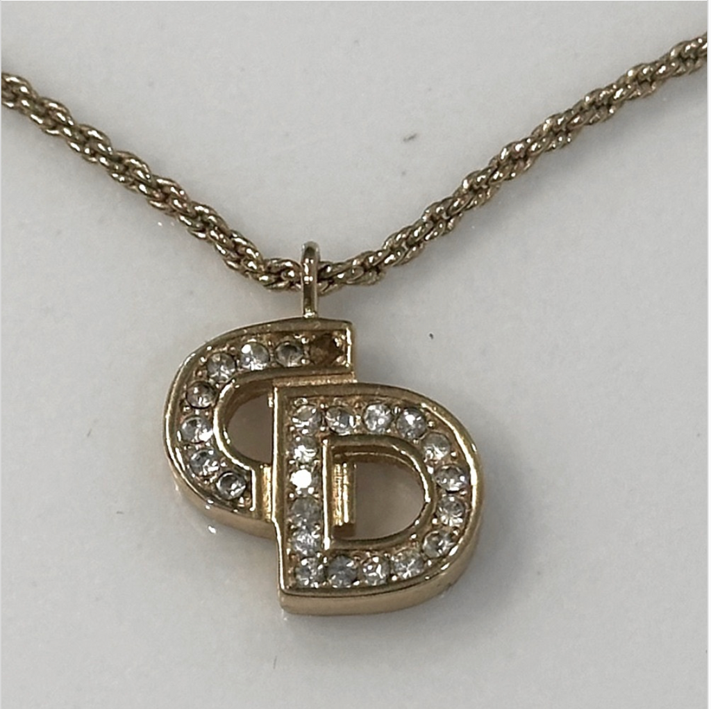 Christian Dior Vintage CD Necklace