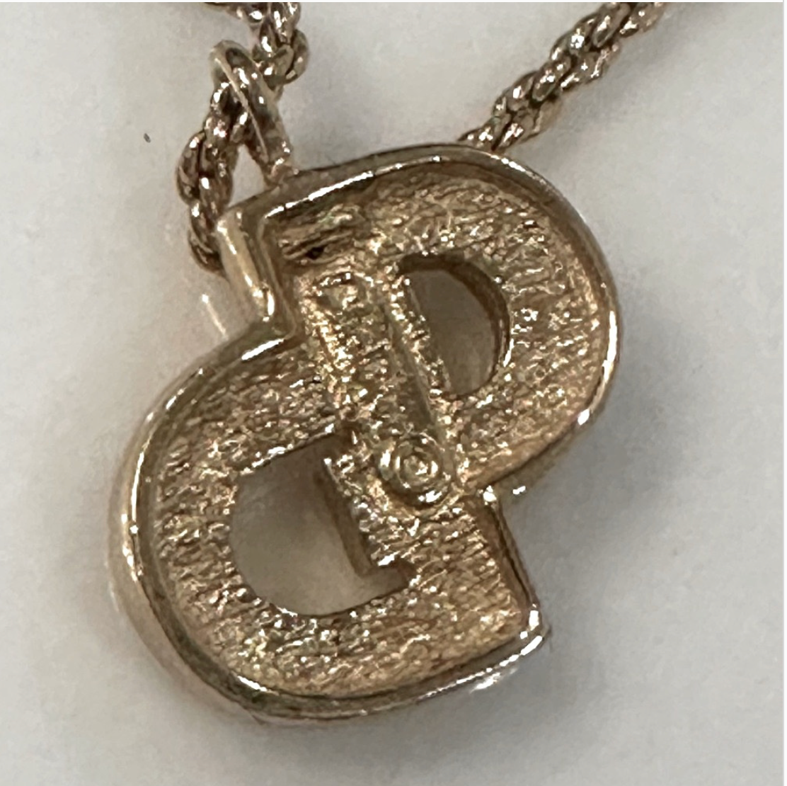 Christian Dior Vintage CD Necklace