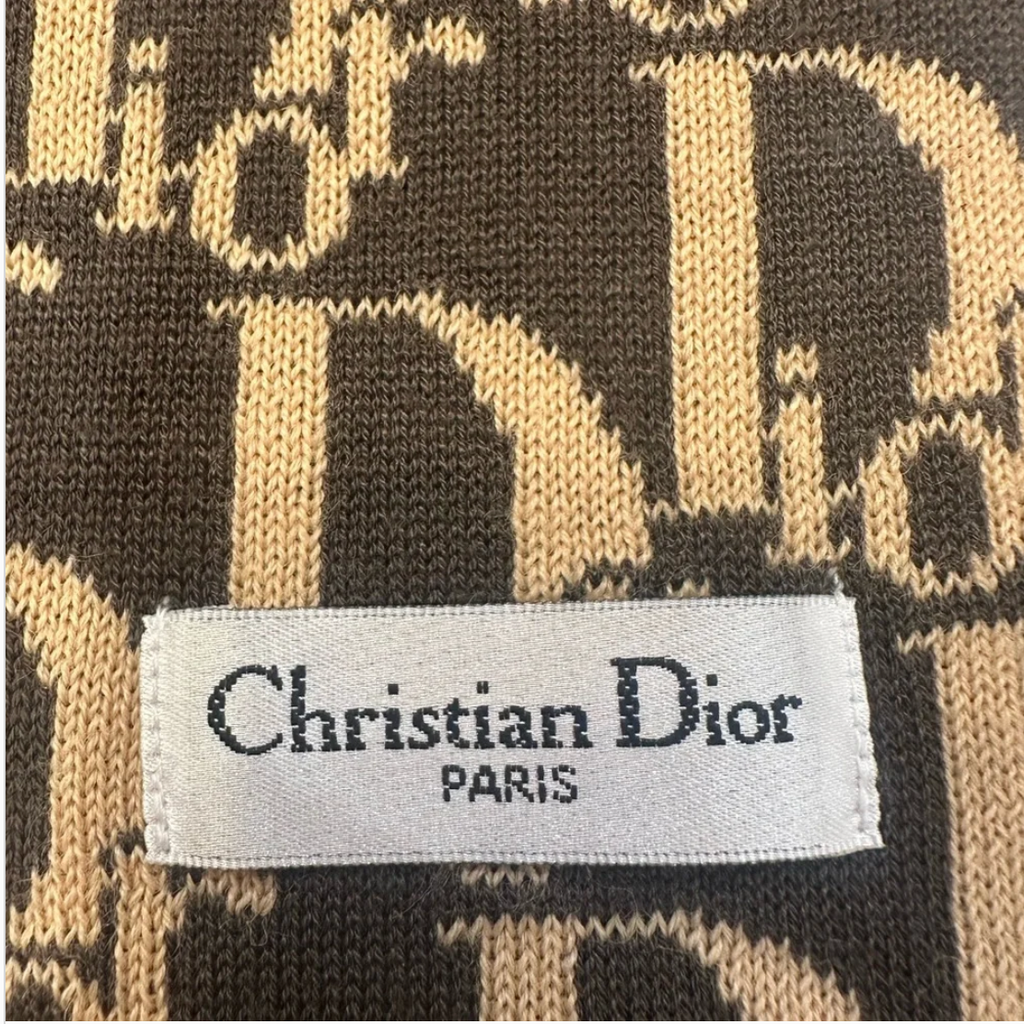 Christian Dior Trotter Wool Scarf