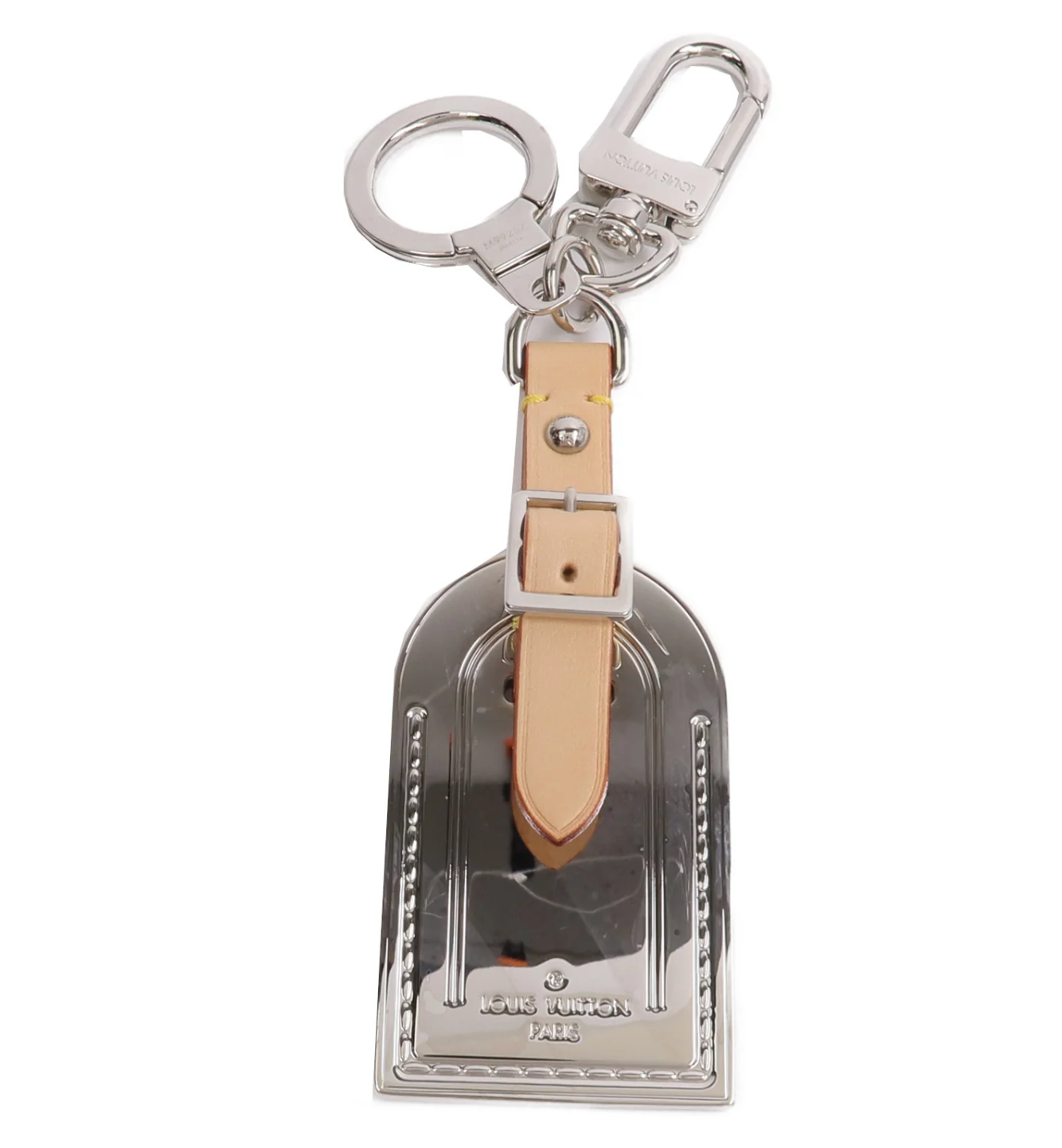 Louis Vuitton Metal Luggage Tag Key Chain & Bag Charm