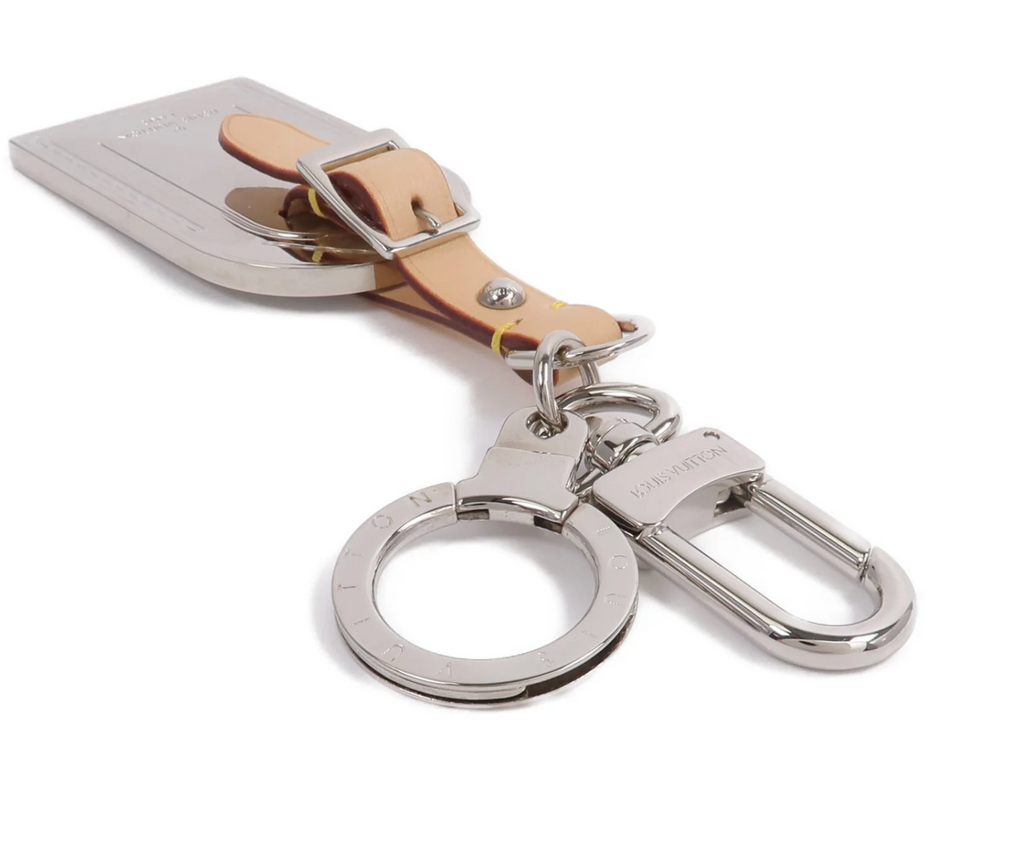 Louis Vuitton Metal Luggage Tag Key Chain & Bag Charm