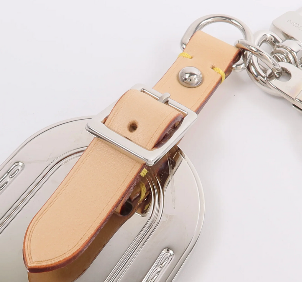 Louis Vuitton Metal Luggage Tag Key Chain & Bag Charm