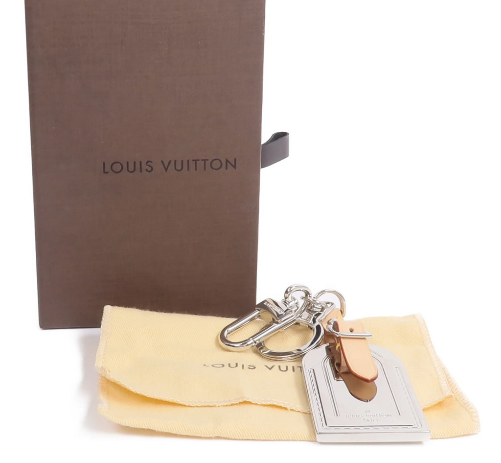 Louis Vuitton Metal Luggage Tag Key Chain & Bag Charm