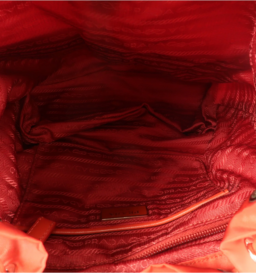 Prada Tessuto Nylon Double Pocket Backpack