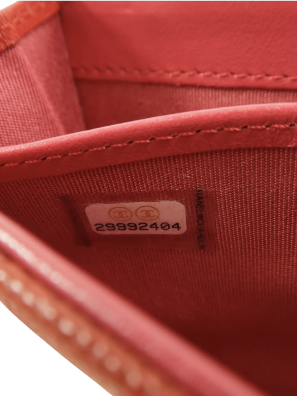Chanel CC Filigree Flap Caviar Wallet Red