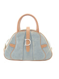 Christian Dior Denim Double Saddle Bowler Bag