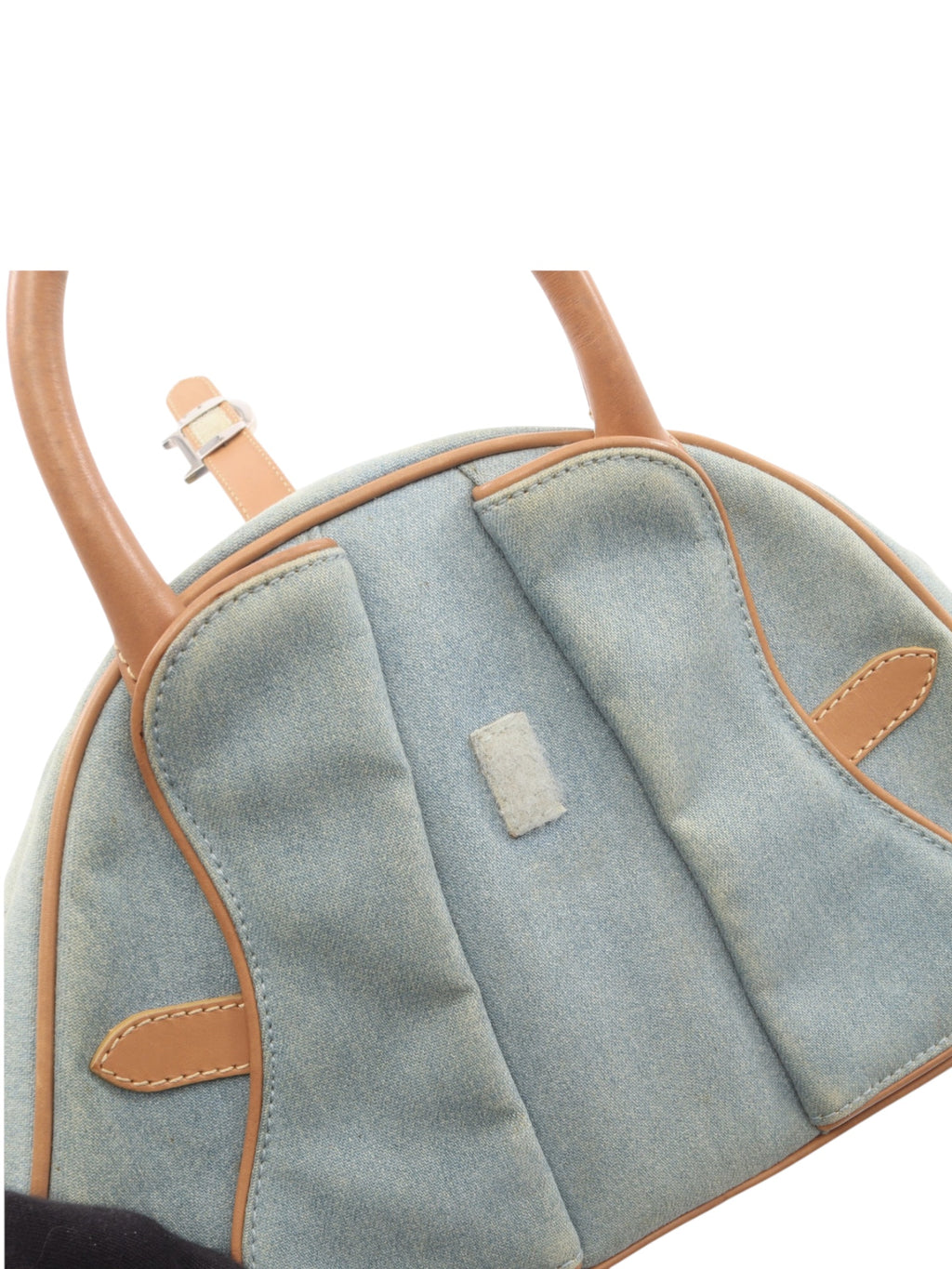 Christian Dior Denim Double Saddle Bowler Bag