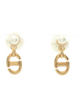 Christian Dior Tribal CD Logo Earrings