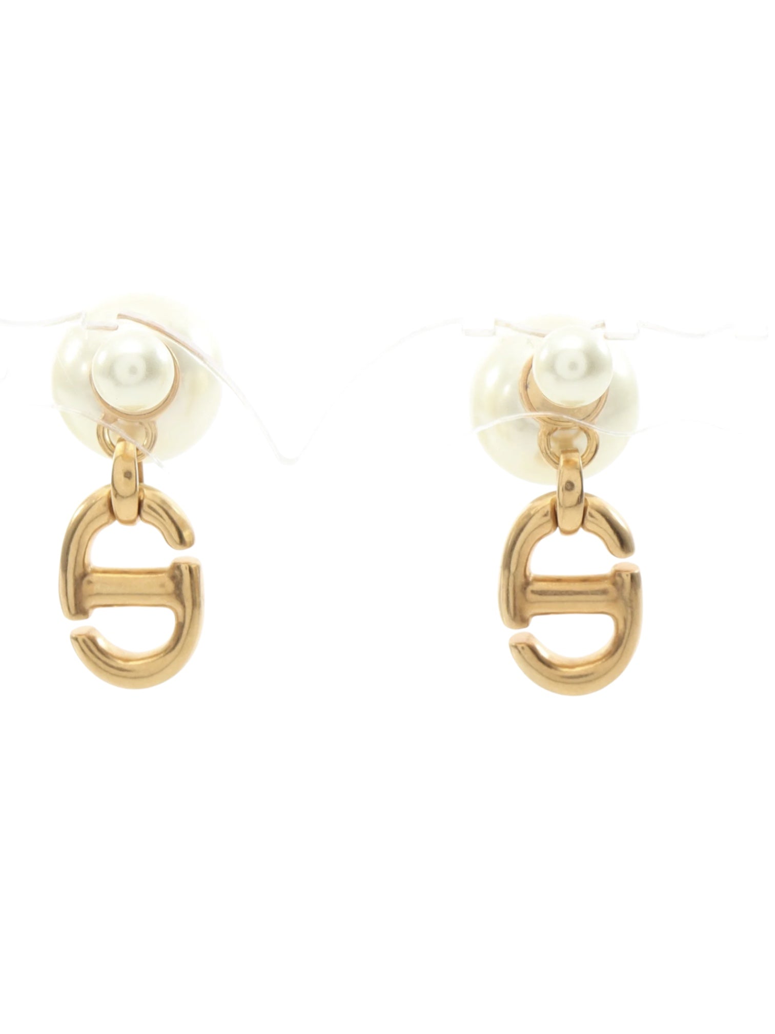 Christian Dior Tribal CD Logo Earrings