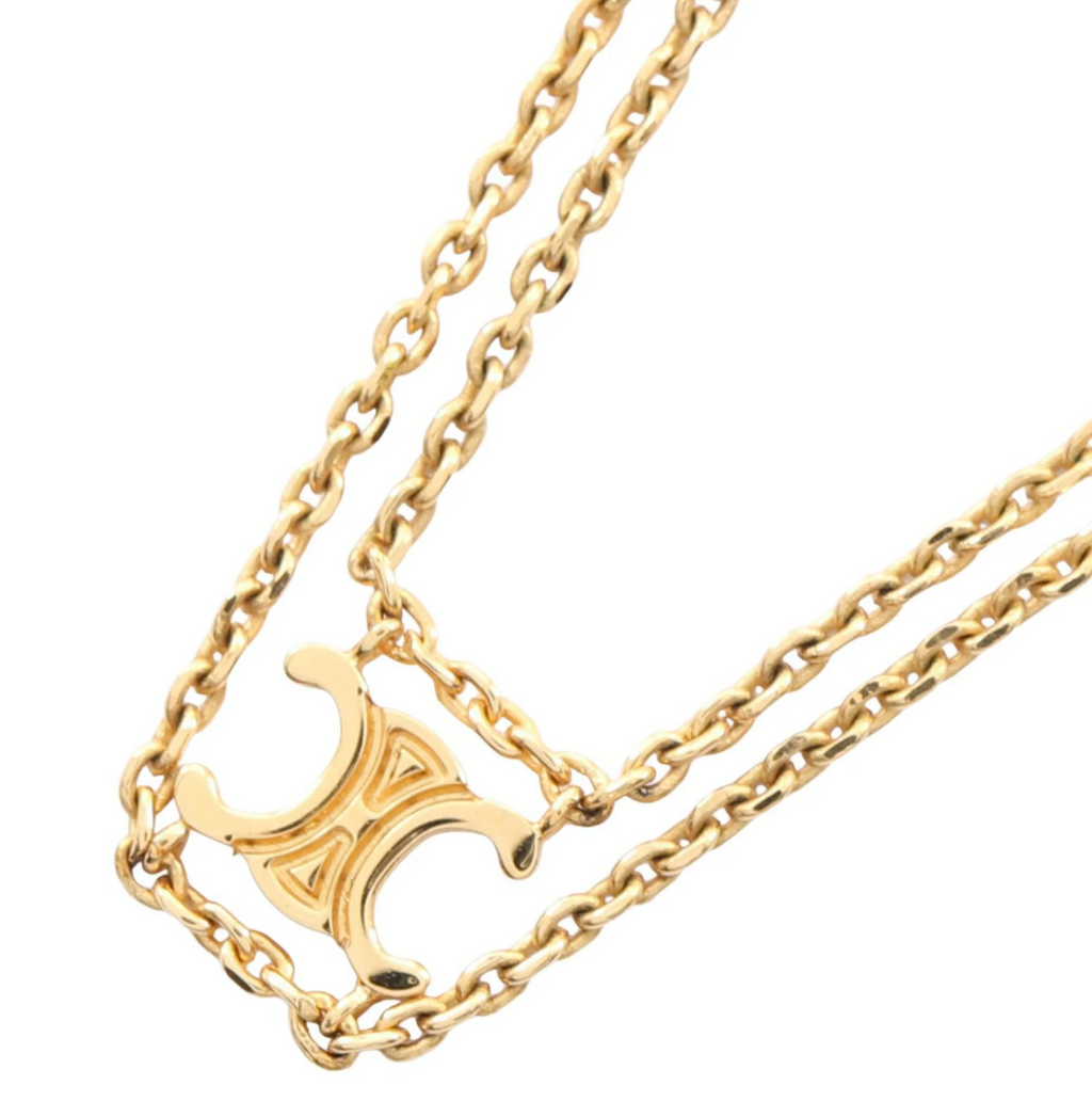 Celine Triomphe Suspended Necklace