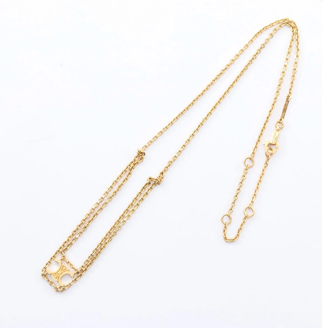 Celine Triomphe Suspended Necklace