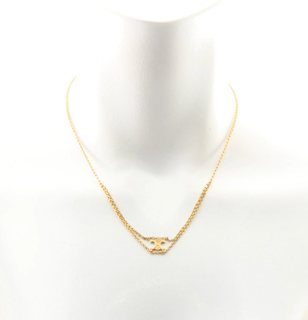 Celine Triomphe Suspended Necklace