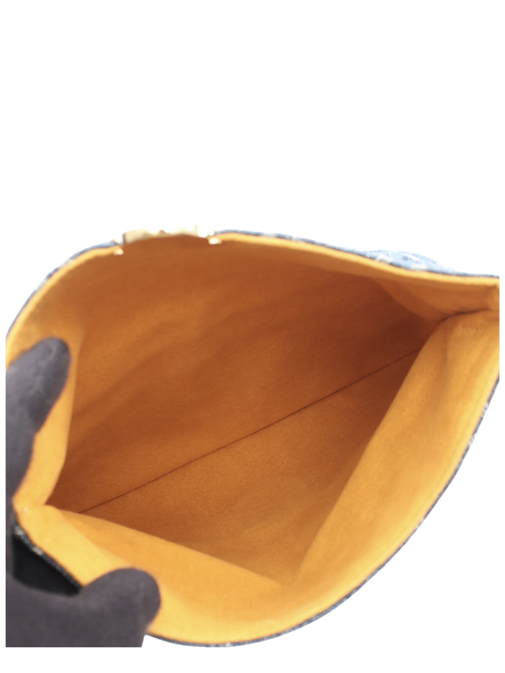 Louis Vuitton Denim Pochette Plat Clutch