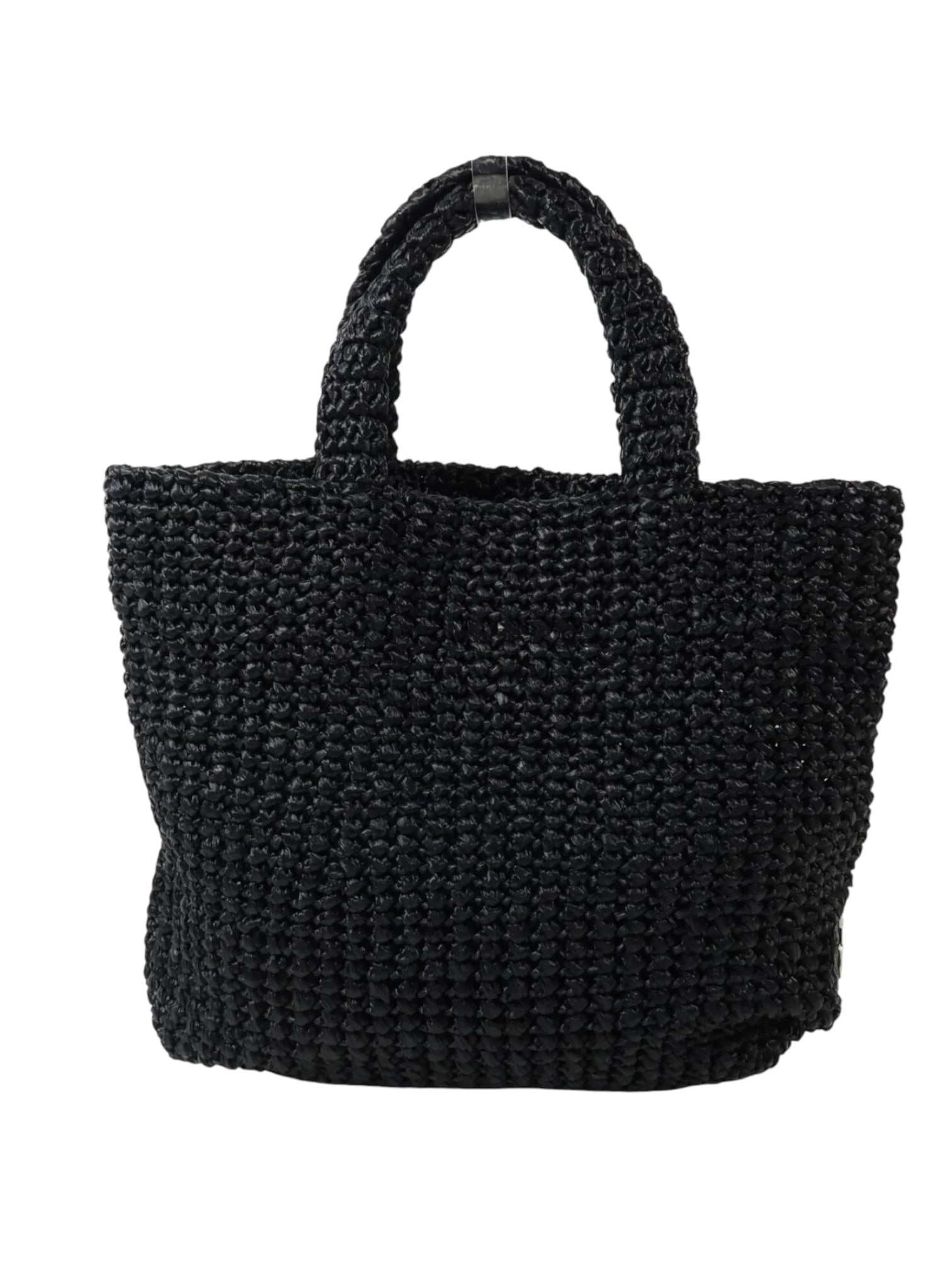 Prada Small Crochet Raffia Tote