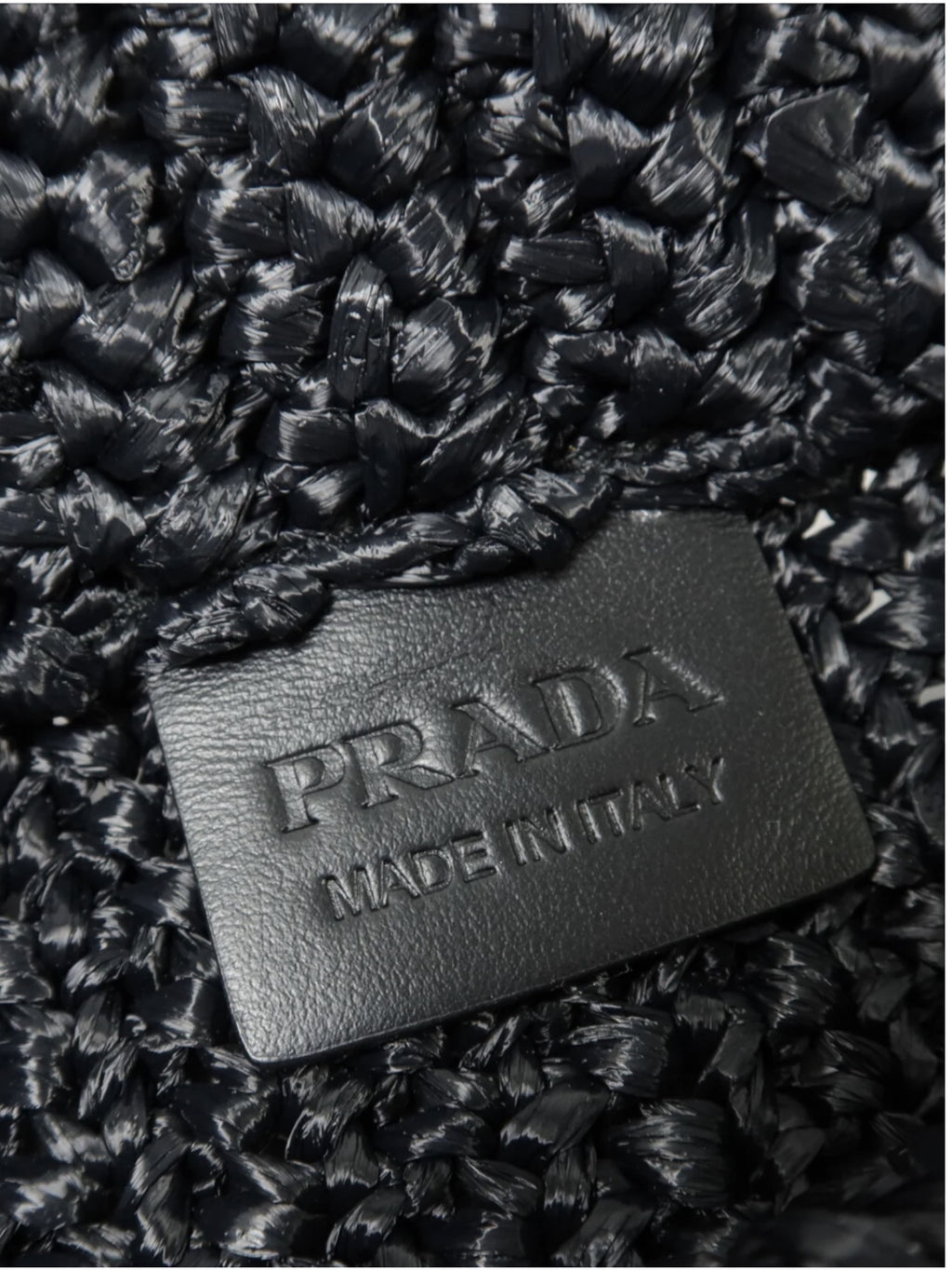 Prada Small Crochet Raffia Tote