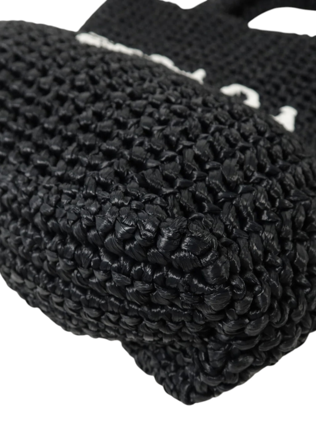 Prada Small Crochet Raffia Tote