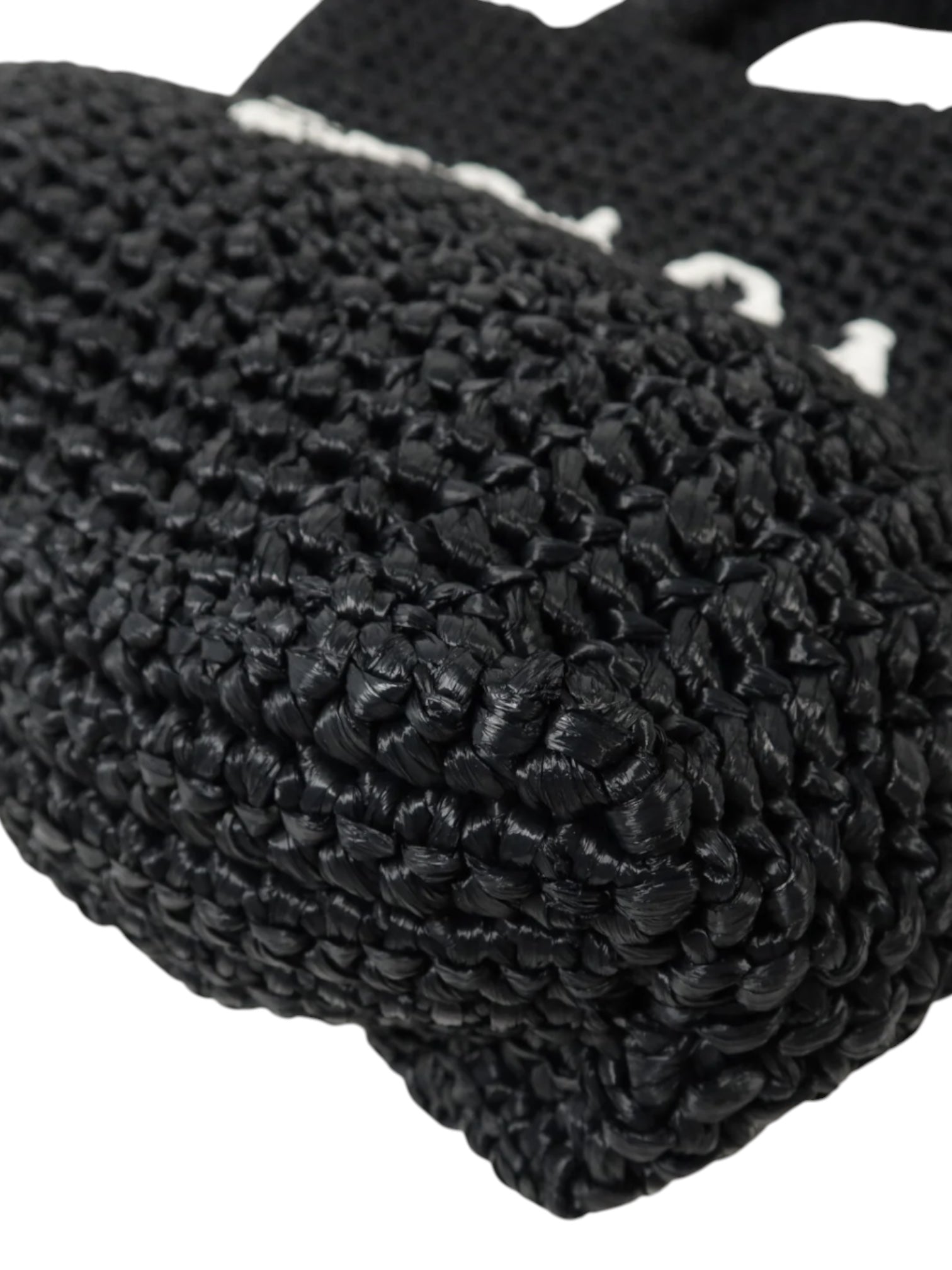 Prada Small Crochet Raffia Tote