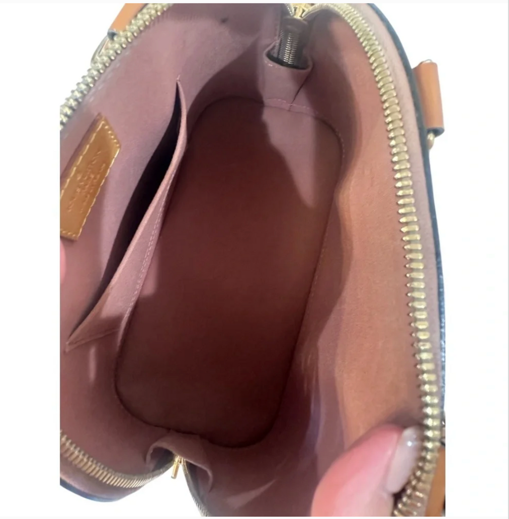 Louis Vuitton Alma BB Vernis Rose Velours