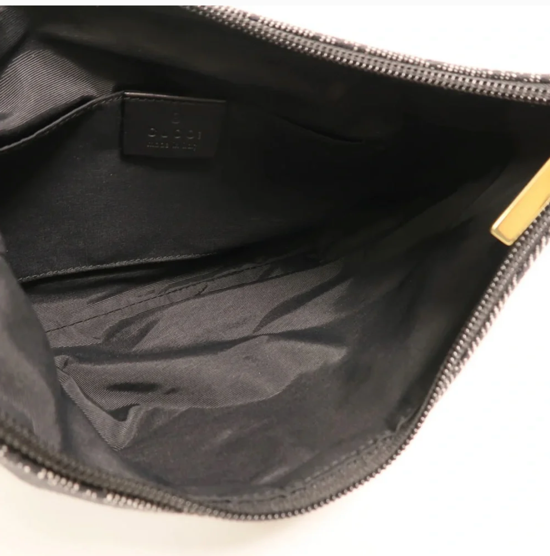 Gucci GG Black Denim Shoulder Bag